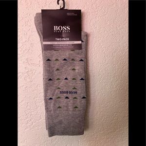 2 PAIRS 🔥🔥HOST PICK🔥🔥NEW 2 PAIRS OF MENS HUGO BOSS SOCKS GRAY SZ 7-13